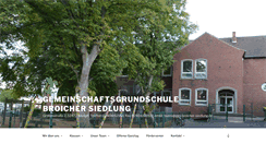 Desktop Screenshot of grundschule-broicher-siedlung.de