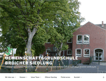 Tablet Screenshot of grundschule-broicher-siedlung.de